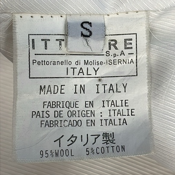 D&G Dolce & Gabbana Cream Ivory Wool Blend Pea Coat Mid Length Sz S - Picture 11 of 12